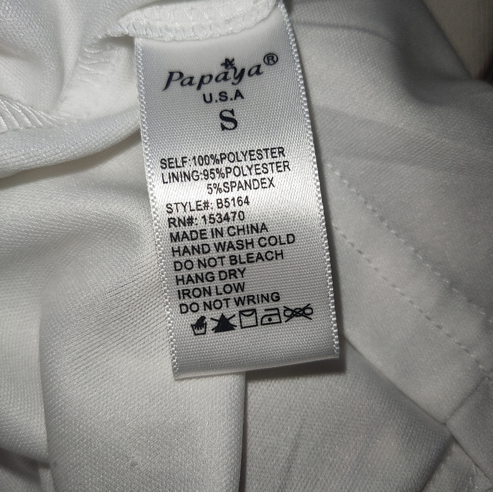 Papaya maxi dress with vertical brown lines size S - Picture 9 of 9